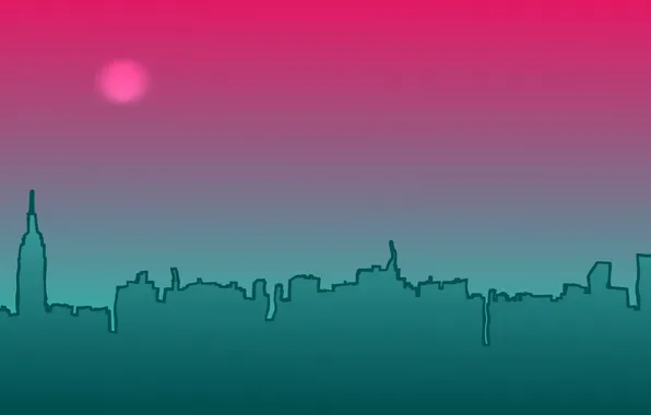 Night, the city, background