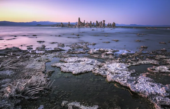 Landscape, sunset, lake