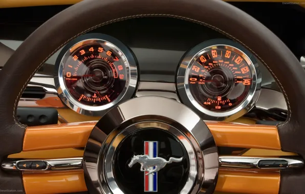 Picture devices, Speedometer, Mustang, Ford Mustang, The wheel