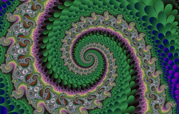 Picture pattern, twirl, fractal