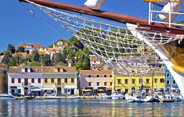 Sea, the city, Yacht, Croatia, Adriatica, tackle, the island of Losinj, Island Losinj