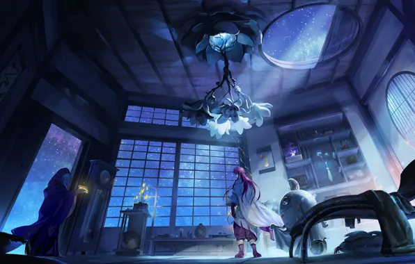 Picture fantasy, room, anime