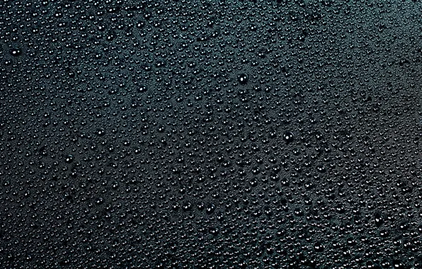 Water, drops, surface, black