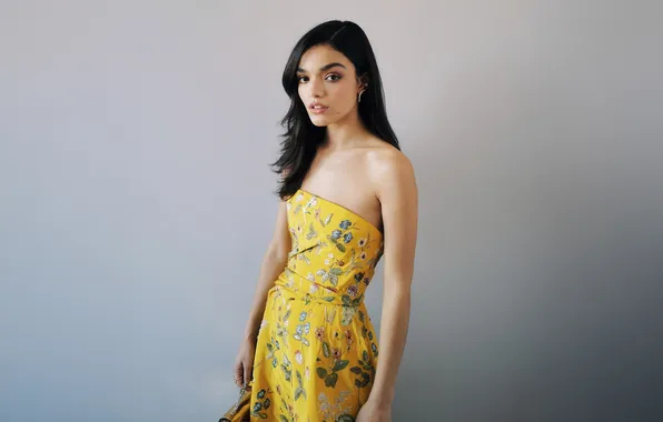 Picture look, girl, photo, hair, dress, brunette, Rachel Zegler