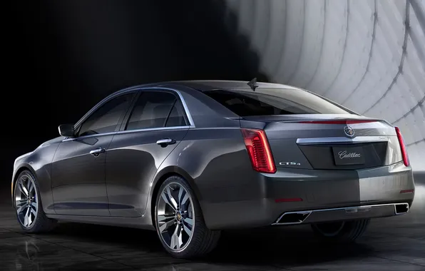 Picture machine, Cadillac, CTS, rear view, Cadillac