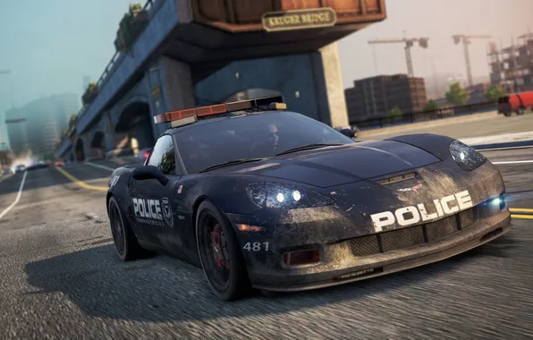 Picture game, 2012, auto, police, cop, Chevrolet Corvette Z06, Most Wanted, Need for speed