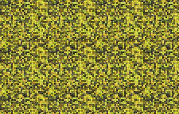 Yellow, mosaic, background, wall, tile, texture, small squares