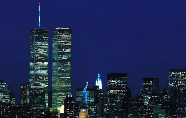 Picture skyscrapers, new York, World trade center, WTC, World Trade Center
