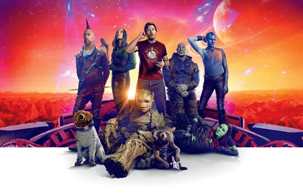 Comic, The film, Marvel, Superheroes, 2023, Guardians of the Galaxy Vol. 3, Guardians of the …