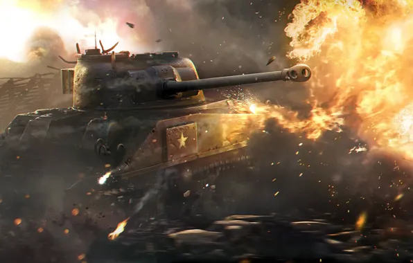 Picture WoT, World of Tanks, World Of Tanks, Wargaming Net, Sherman Firefly, M4 Sherman Firefly