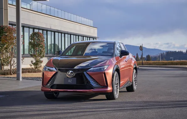 Picture Lexus, Front, Crossover, 2022, Electric SUV, Electric crossover, Lexus RZ 450e