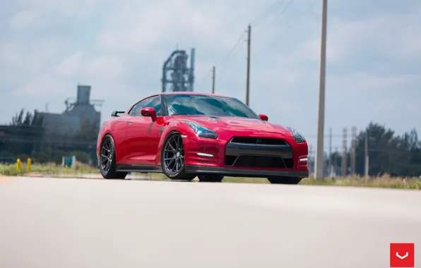 GTR, Nissan, Vossen, Wheels, Graphite, VFS6