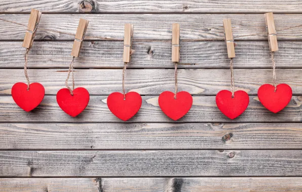 Hearts, love, wood, romantic, hearts, valentine`s day