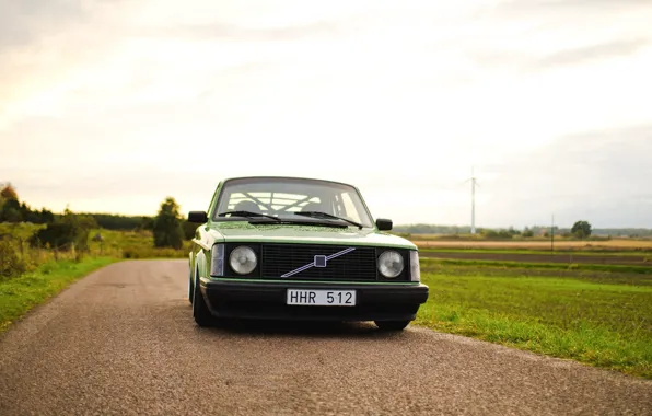 Road, nature, volvo, 100