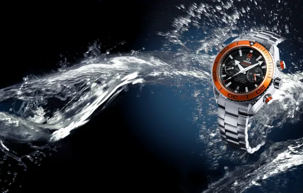 Water, watch, Omega, Seamaster