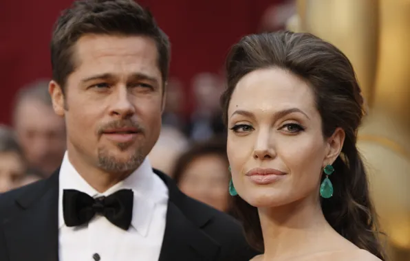 Picture actress, Angelina Jolie, actor, Brad Pitt