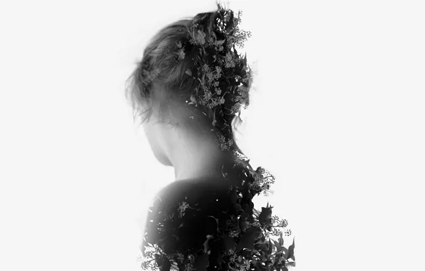 Girl, nature, style, background