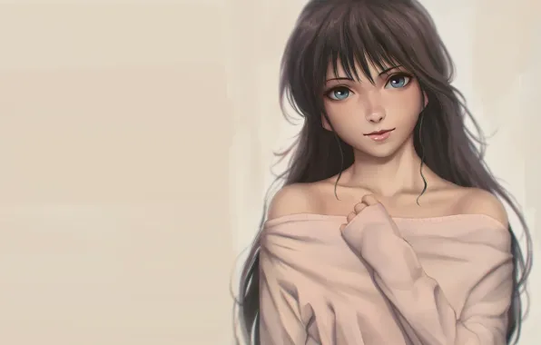 Girl, anime, art, Miura N315, Ayukawa