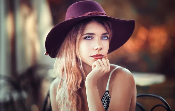 Look, pose, model, hand, portrait, hat, makeup, hairstyle