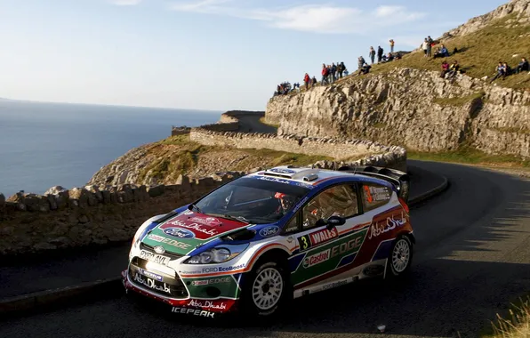 Picture Ford, Sea, Road, Machine, Day, WRC, Rally, Fiesta