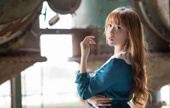 Picture light, face, background, hair, hand, dress, cutie