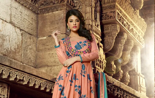 Picture decoration, clothing, brunette, beauty, woman, Indian, indian brunette