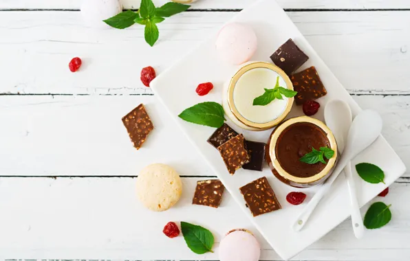 Chocolate, dessert, vanilla, panna cotta, Timolina