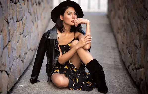 Picture girl, pose, Thai