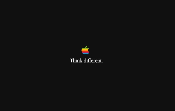 Apple, Apple, minimalism, logo, minimalism, think, brand, EPL