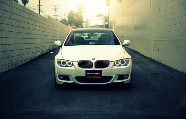 Picture BMW, white, front, E92, 328i, MRR Wheels