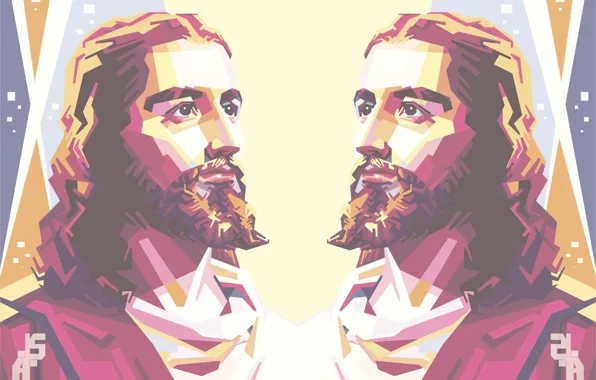 Picture Jesus, Minimalism, Minimal, God, God, Jesus