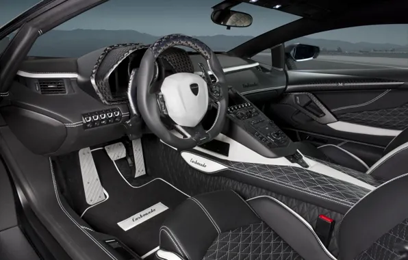 Picture interior, Lamborghini, Aventador, Mansory, Carbonado, the car