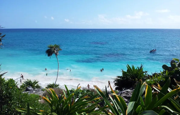 Picture the ocean, vacation, Mexico, Тulum