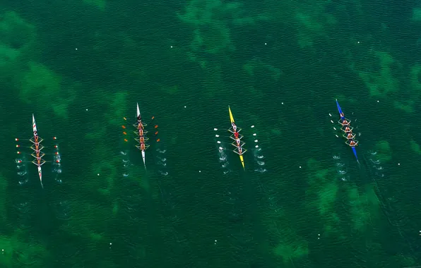 Picture boats, Germany, Bayern, rowing, regatta, kayaks, Oberschleissheim