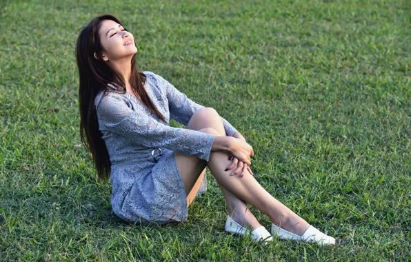 Girl, dress, legs, Asian, cutie