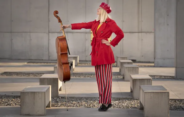 Girl, music, cello
