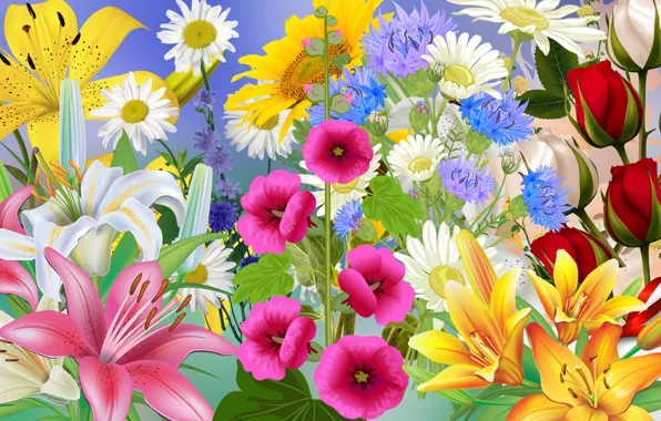 Graphics, Flowers