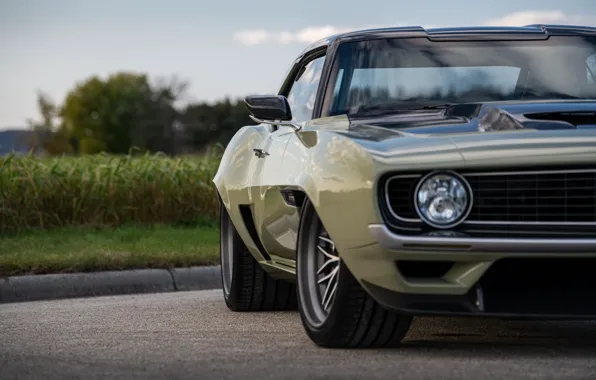 Headlight, Chevrolet, Disk, Wheel, 1969, Camaro, Chevrolet Camaro, Muscle car