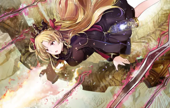Wallpaper girl, anime, art, fate/grand order, ereshkigal for mobile and