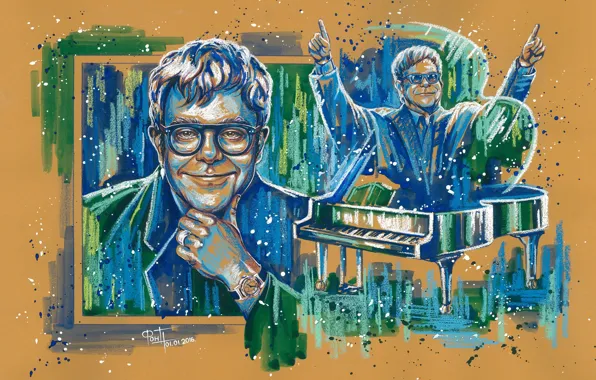 Singer, Pastel, Elton John