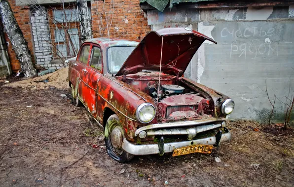 Machine, scrap, Moskvich 407, happiness is near