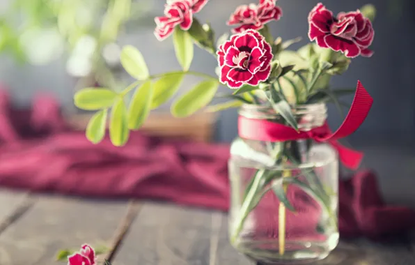 Flowers, Board, tape, Bank, fabric, clove