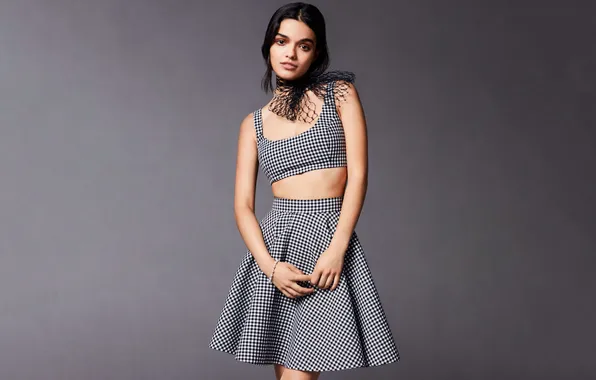 Look, background, skirt, portrait, actress, brunette, outfit, topic