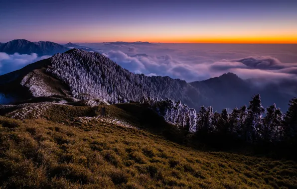 Picture the sky, mountains, nature