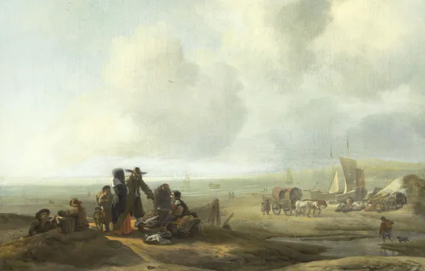 Picture beach, landscape, picture, Jacob Esselens