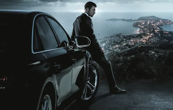 City, Audi, BMW, cinema, soldier, sea, France, man