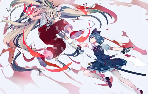 Weapons, girls, Touhou, Touhou, Touhou, anime game