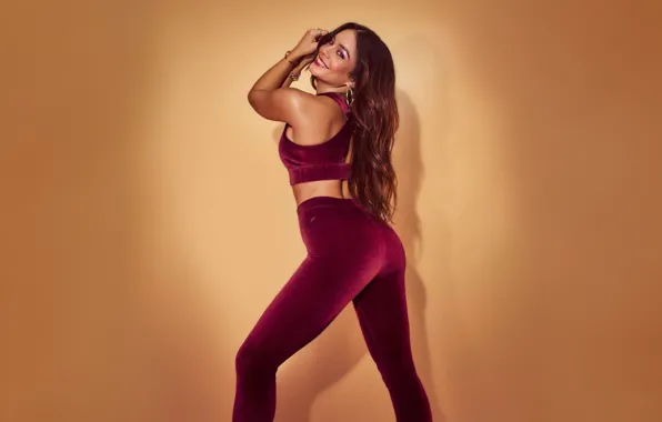 Wallpaper, red, vanessa hudgens, fabletics, 2021