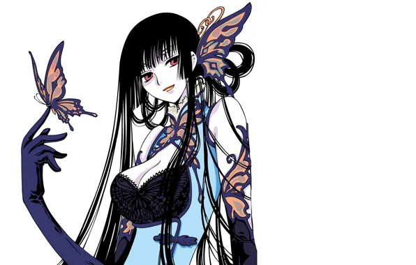 Wallpaper girl, anime, white background, xxxHolic