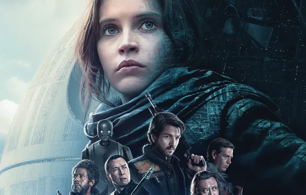 Picture Star Wars, Movie, Forest Whitaker, Felicity Jones, Donnie Yen, Rogue One: A Star Wars Story, …